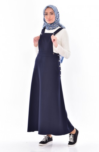 Salopet Kleid 6425-03 Dunkelblau 6425-03