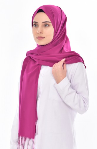 Chiffon Schal mit Fransen 95123-09 Dunkel Fuchsia 09