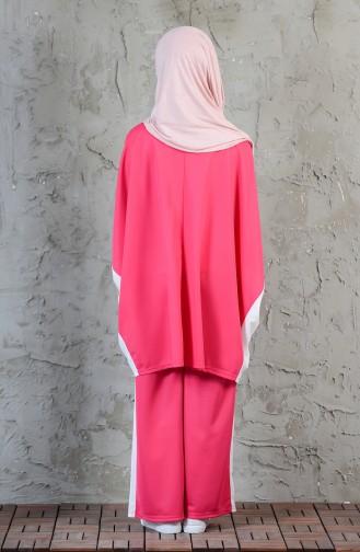 Fledermaus Ärmel Tunika mit Hose 2er Sets 3801-01 Pink 3801-01