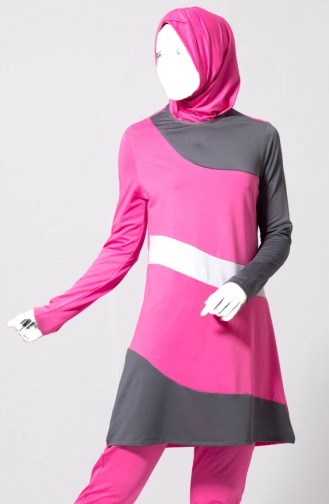 Pink Swimsuit Hijab 1839-02