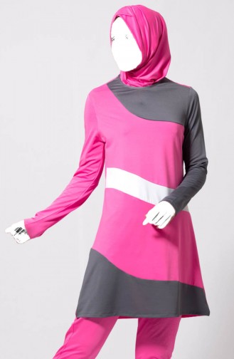 Pink Modest Swimwear 1839-02