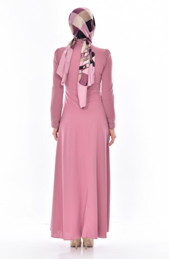 Powder Hijab Dress 0523-04