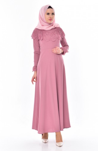 Powder Hijab Dress 0524-02