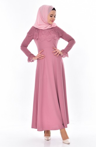 Powder Hijab Dress 0524-02