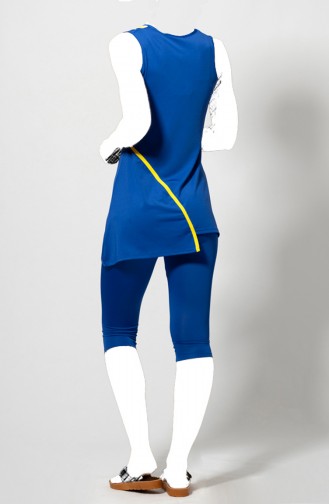 Saxon blue Swimsuit Hijab 1803-02