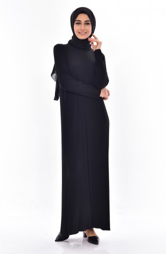 Robe Plissée 50844-01 Noir 50844-01