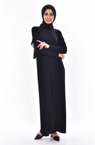 Robe Plissée 50844-01 Noir 50844-01