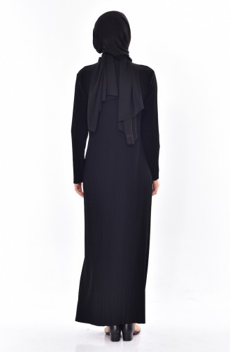 Black Hijab Dress 50844-01