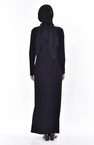 Black İslamitische Jurk 50844-01