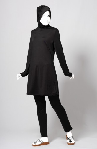 Boneli Hijab Swimsuit 1836-01 Black 1836-01