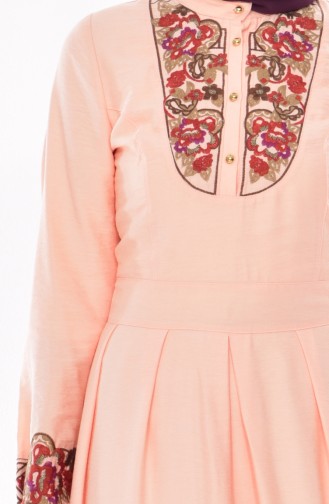 Embroidered Dress 2019-01 Salmon 2019-01