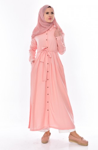 Belted Long Tunic 5012-03 Salmon 5012-03