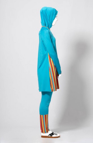 Turquoise Swimsuit Hijab 1853-03