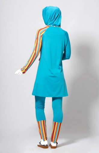 Turquoise Swimsuit Hijab 1853-03