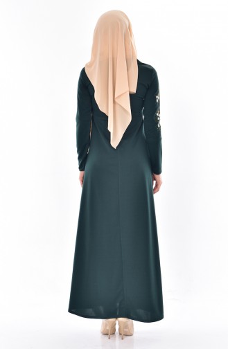 Robe Hijab Vert emeraude 2008-08
