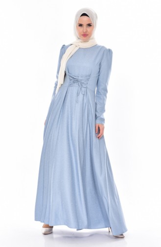 Jacquard Dress 7180-02 Light Blue 7180-02