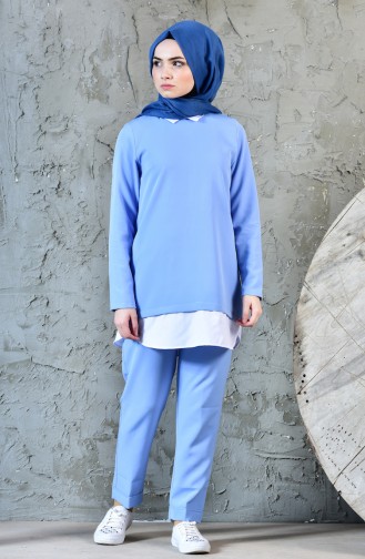Tunik Pantolon İkili Takım 1957-07 Bebe Mavisi