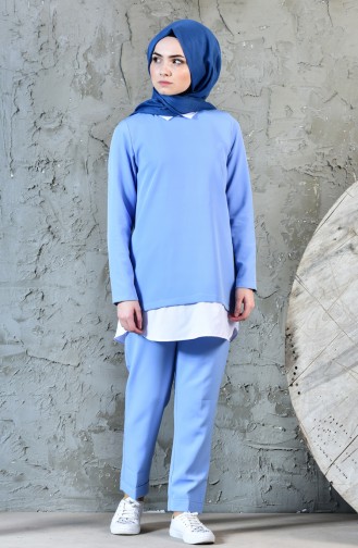 Tunik Pantolon İkili Takım 1957-07 Bebe Mavisi