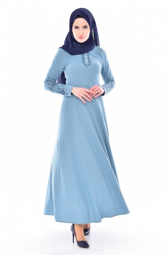 فستان أزرق فاتح 0528-05