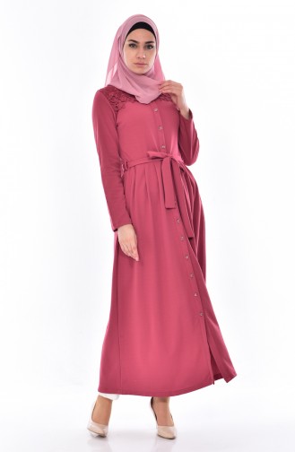 Laced Long Tunic 5009-06 Dried rose 5009-06