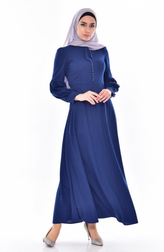 Indigo Hijab Dress 0527-05