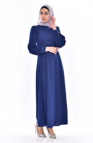 Indigo Hijab Dress 0527-05