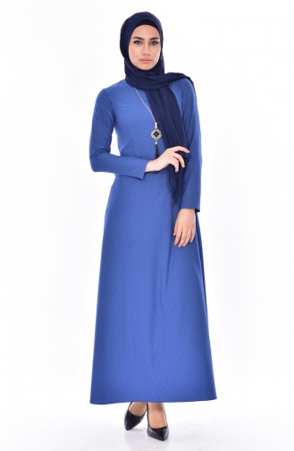 Indigo Hijab Dress 0170-04