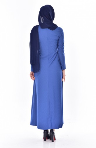 Indigo Hijab Dress 0170-04