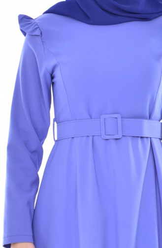 Dark Blue Hijab Dress 7824-02