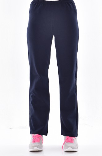 Pantalon Sport Taille élastique 18006-02 Bleu Marine 18006-02