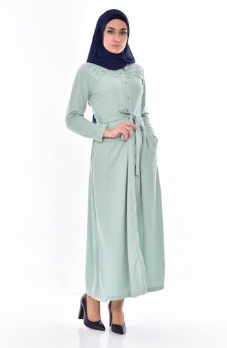 Laced Long Tunic 5009-07 Mint Green 5009-07