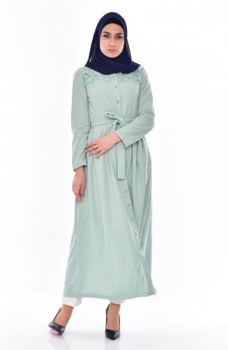Laced Long Tunic 5009-07 Mint Green 5009-07