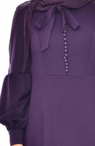 Purple Hijab Dress 0527-03