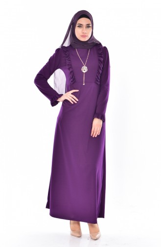 Frilly Dress 9006-04 Purple 9006-04