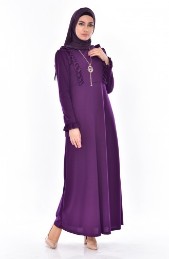 Frilly Dress 9006-04 Purple 9006-04