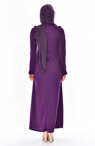 Frilly Dress 9006-04 Purple 9006-04