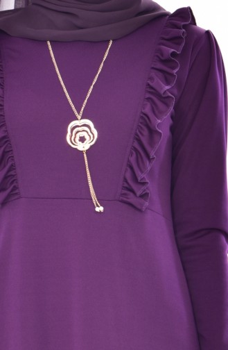 Frilly Dress 9006-04 Purple 9006-04