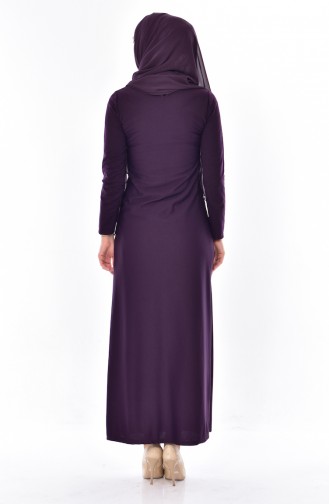 Purple Hijab Dress 4453-05
