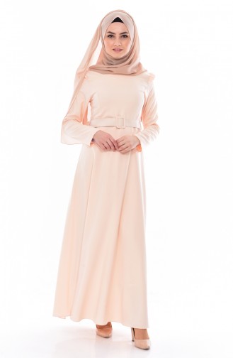 Powder Hijab Dress 7824-03
