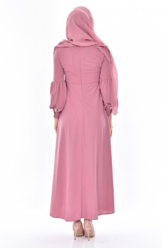 Powder Hijab Dress 0527-04