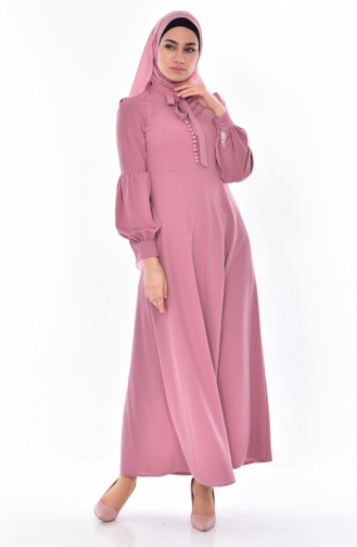 Powder Hijab Dress 0527-04