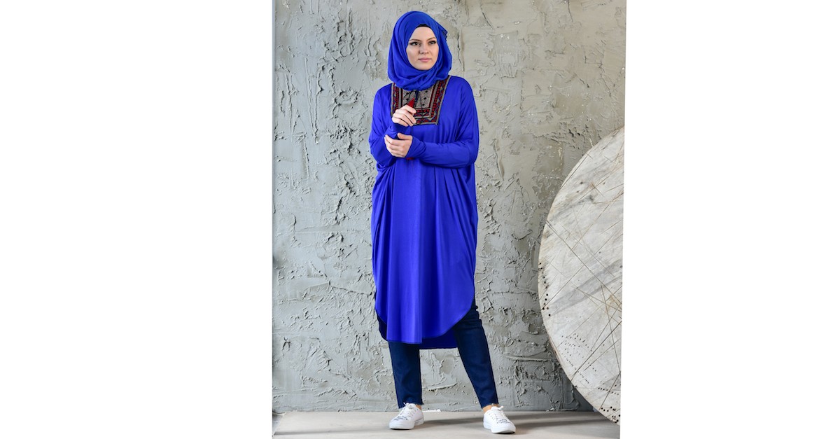 Tunique Femme Bon'A Parte Manches Chauve-Souris Taille 46 - Gris - Très Bon État