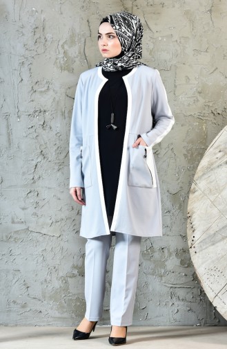 Ensemble 3 Pieces avec Collier 1817108-201 Gris Noir 1817108-201