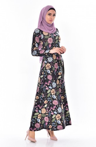Purple Hijab Dress 5158-02