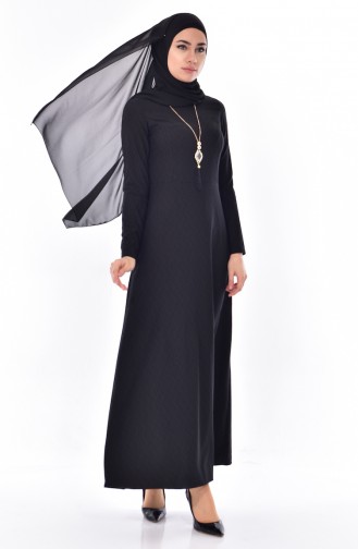 Black Hijab Dress 0170-09