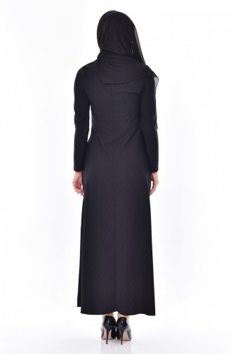 Black Hijab Dress 0170-09