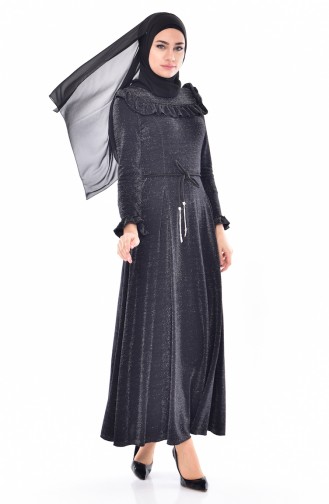 Black Hijab Dress 0203-01