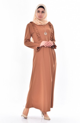 Robe Hijab Tabac 9006-06