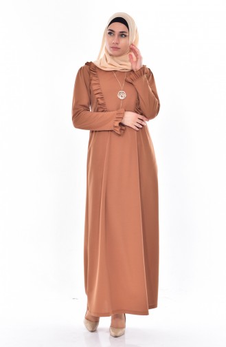 Robe Hijab Tabac 9006-06