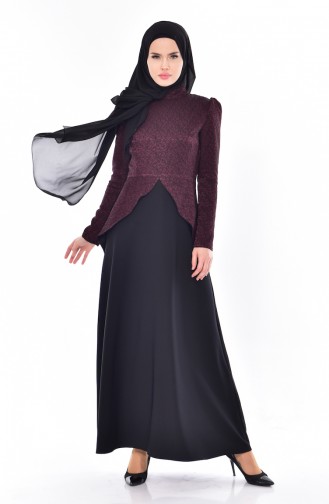 Robe Hijab Bordeaux 7178-02
